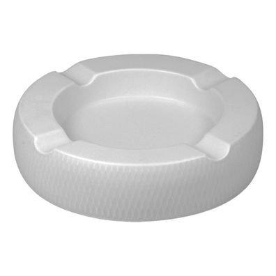 Passatore Zigarrenaschenbecher Keramik mit 4 Ablagen, weiß matt