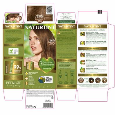 Nattint ammoniakfreier Farbstoff #6Wg -Radiant Golden Dark Blonde 170 ml