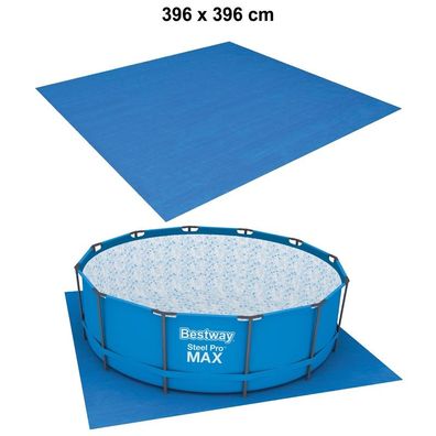 Bestway Pool Bodenplane Schutzplane Unterlegmatte Swimmingpool 396x396cm