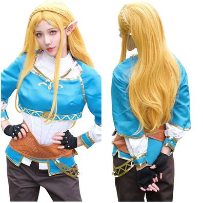 The Legend of Zelda Zelda Cosplay Kostum Halloween Karneval Verkleidung Anzug