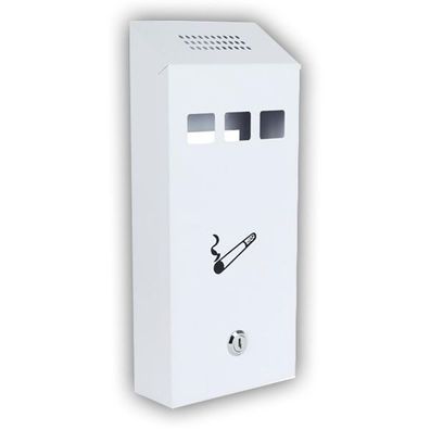 Hauser Wandaschenbecher "Mailbox", weiß, inklusive Montagezubehör