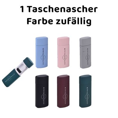 Praktischer, kleiner Taschenaschenbecher aus Metall von Champ