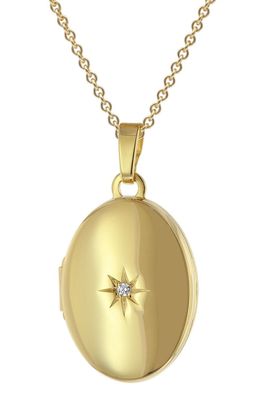 trendor Schmuck Medaillon Gold 333/8K Mit Vergoldeter Silberkette 28962