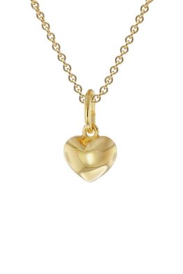 trendor Schmuck Herz-Anhänger 333 Gold Mit Vergoldeter Silberkette für Kinder 28964