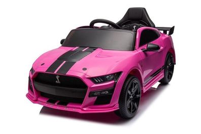 Elektro Kinderauto Lizenziert - Mustang GT500 Shelby Cobra + Leder+EVA - Pink