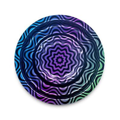 FIRE-FLOW Aschenbecher, Coffeeshop Ashtray - Trippy #4, Metall, Ø 136mm