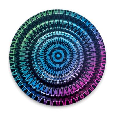 FIRE-FLOW Aschenbecher, Coffeeshop Ashtray - Trippy #1, Metall, Ø 160mm