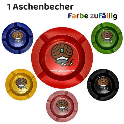 Tabakguru Aschenbecher aus Metall, 14,5cm (Farbe nicht wählbar)