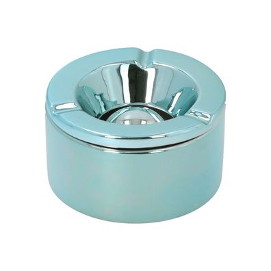 Angelo Keramik Windaschenbecher, Türkis glänzend 11,2cm
