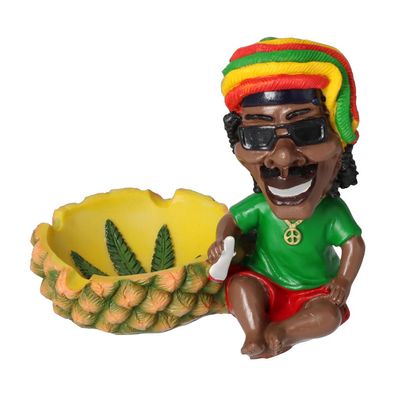 Aschenbecher Rasta Wackelkopf Ananas