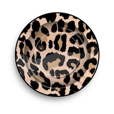 FIRE-FLOW Aschenbecher / Ashtray Small - Leopard metallic, Metall, Ø 13,5 cm