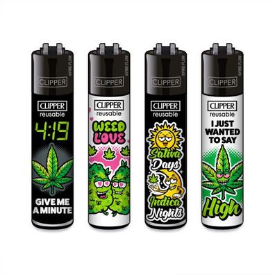 Clipper Reibradfeuerzeuge 420 Mix #8, 4 Stück