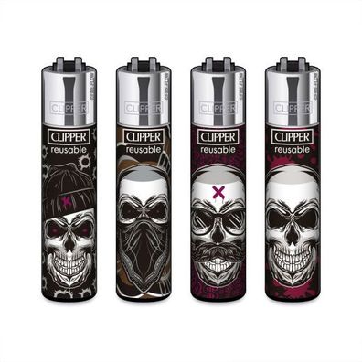 Clipper Reibradfeuerzeuge X Boys, 4 Stück