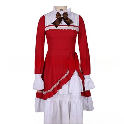 Mittelalt Lolita Madchen Frauen Anime Ruschen kleid Party Palast Cosplay/Kostum