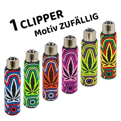 Clipper Reibradfeuerzeug Covers CIRCLE LEAVES FF - handvernäht! 1x