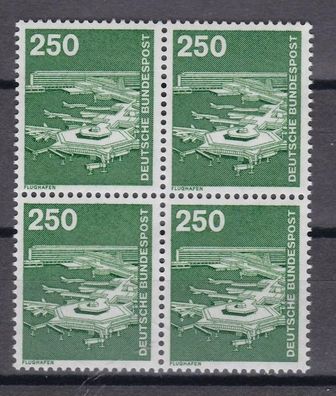 BRD 1982 Industrie und Technik 4er Block MiNr. 1137 Flughafen Frankfurt/Main