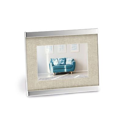 Philippi 145004 Bilderrahmen Home Metall & Leinen | Fotorahmen mit Passepartout