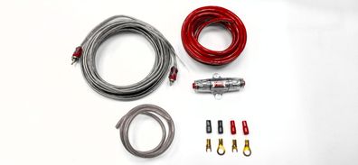 CCA Kabelset auf Basis 10mm² mit Mini ANL Sicherungshalter und Cinchleitung