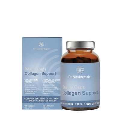 Beauty Caps Collagen Support 60 Kapseln, Aminosäuren-Komplex vegan Dr. Niedermaier