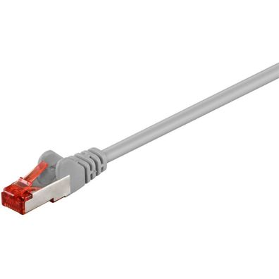Patchkabel CAT.6 S/FTP (PiMF) (grau, 10 Meter, doppelt geschirmt)