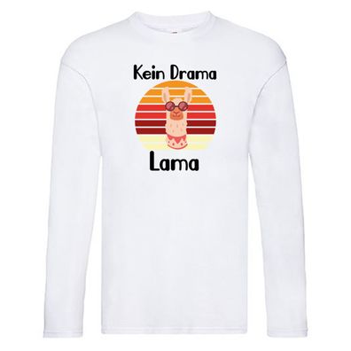 No Drama Lama | Alpala | Wanderung | lama Long Sleeve Weiß