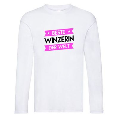 Beste Winzerin | Weinbauer | Wein Long Sleeve Weiß