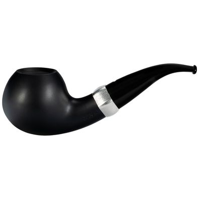 VAUEN Pfeife Tuerca 237, schwarz, glatt, 9mm Filter, Weißpunkt