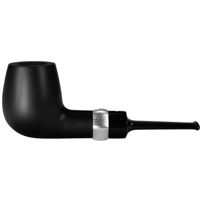 VAUEN Pfeife Tuerca 211, schwarz, glatt, 9mm Filter, Weißpunkt