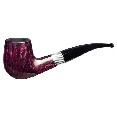 VAUEN Pfeife Mito 172, aubergine, glatt, 9mm Filter, Weißpunkt