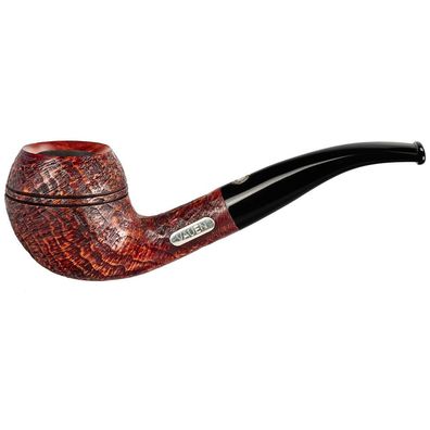 VAUEN Pfeife 175 Years Jubiläumspfeife JU 508, braun, sandg., 9mm Filter, Weißpunkt