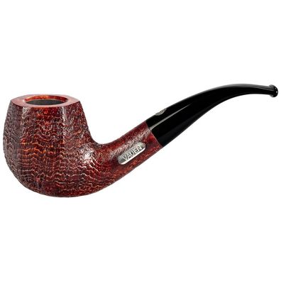 VAUEN Pfeife 175 Years Jubiläumspfeife JU 506, braun, sandg., 9mm Filter, Weißpunkt