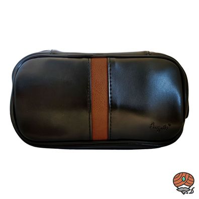 Angelo Pfeifen Einsteiger-Set, schwarz/braun Pfeife, Tasche + Stopfer + Filter