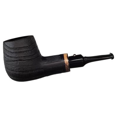 White Elephant Pfeife Cameroon 6, schwarz, sandgestrahlt