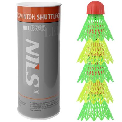 NILS Crossminton Federbälle mit LED Perfekt für Indoor & Outdoor