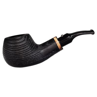 White Elephant Pfeife Cameroon 2, schwarz, sandgestrahlt