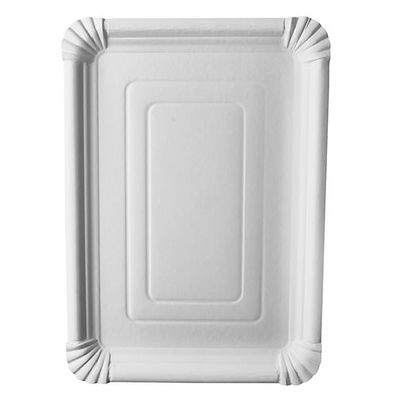 2 x 125 Teller, Pappe "pure" eckig 24 cm x 33 cm weiss