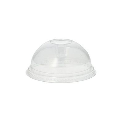 16 x 50 Dom-Deckel "Hurricane", PET rund Ø 9,5 cm · 4,5 cm glasklar ohne Lochung