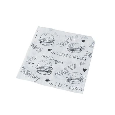 1 x 1000 Hamburger-Tüten, Pergament-Ersatz 13,5 cm x 13 cm weiss fettdicht