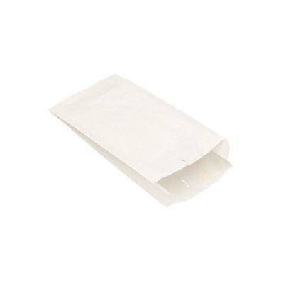 1 x 1000 Papierfaltenbeutel, Cellulose, gefädelt 21 cm x 10 cm x 5 cm weiss Füllinhal