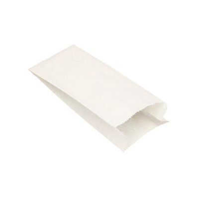 1 x 1000 Papierfaltenbeutel, Cellulose, gefädelt 24 cm x 11 cm x 6 cm weiss Füllinhal