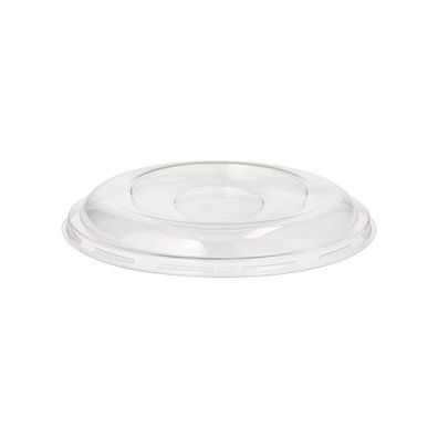 10 x 50 Dom-Deckel, R-PET rund Ø 15,5 cm · 2,5 cm klar