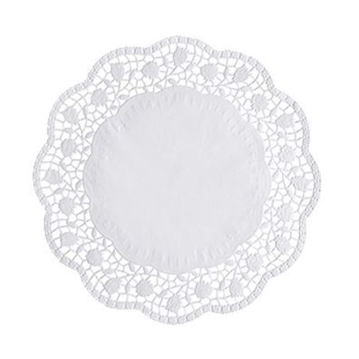 20 x 100 Tortenspitzen rund Ø 28 cm weiss