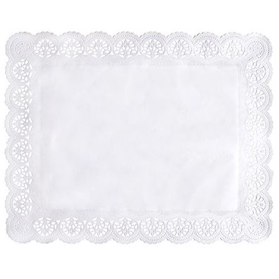 20 x 100 Spitzenpapiere eckig 46 cm x 36 cm weiss
