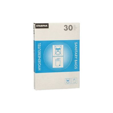50 x 30 Hygienebeutel 28,5 cm x 8 cm x 7 cm weiss im Spenderkarton