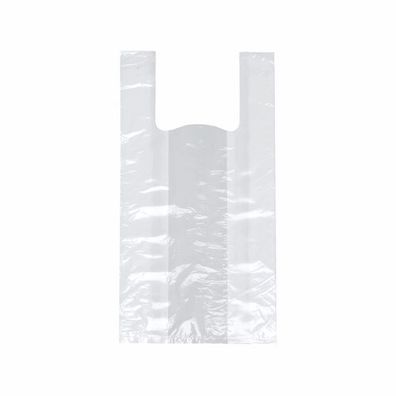 20 x 200 Hemdchen-Tragetaschen, HDPE 42 cm x 21 cm x 13 cm weiss