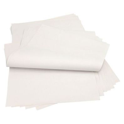 1 x 10 kg Einschlagpapiere, Cellulose 50 cm x 37,5 cm weiss 1/4 Bogen