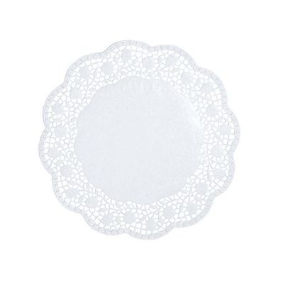 20 x 100 Tortenspitzen rund Ø 18 cm weiss