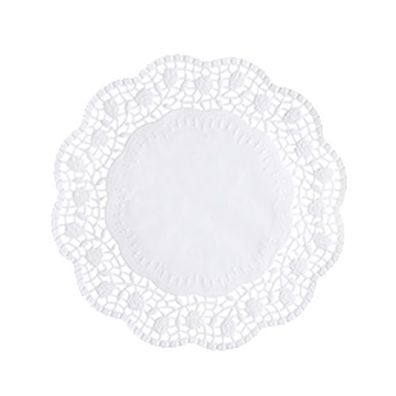 20 x 100 Tortenspitzen rund Ø 20 cm weiss