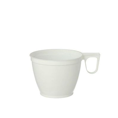 15 x 10 Kaffeetassen, PS 0,18 l Ø 7,8 cm · 6 cm weiss