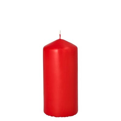 10 x Stumpenkerze Ø 60 mm · 130 mm rot